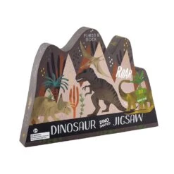 80 Piece Dinosaur-Shaped Jigsaw Puzzle