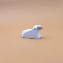 Brin D'Ours Wooden White Lamb Sitting