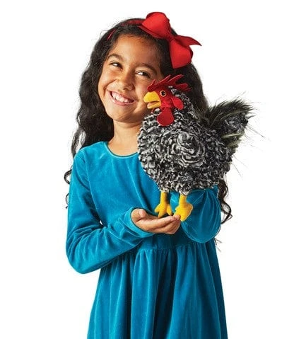 Barred Rock Rooster Puppet - Image 3