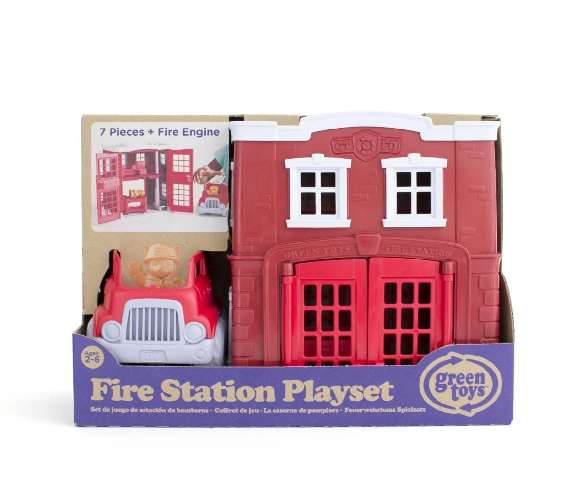 Green Toys Fire Station Playset - Image 4