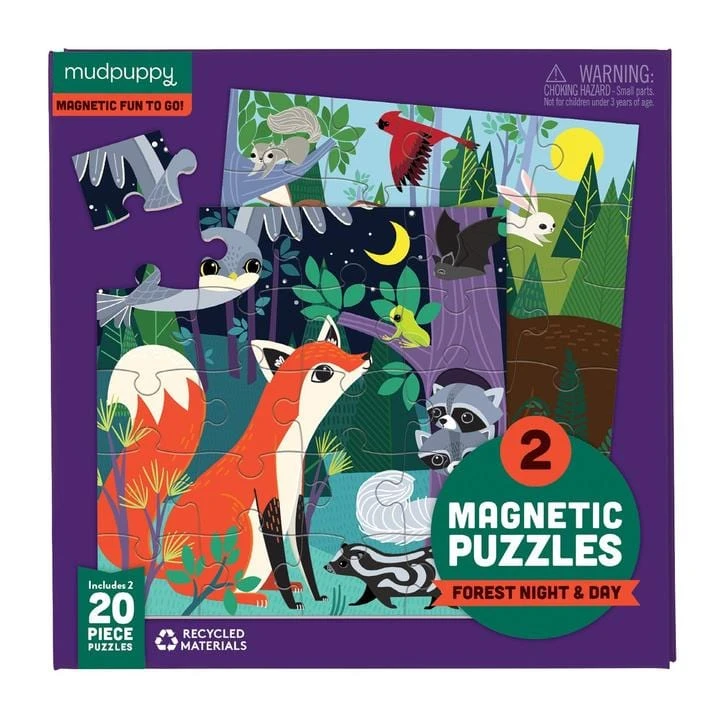 Chronicle Books Forest Night & Day Magnetic Puzzle
