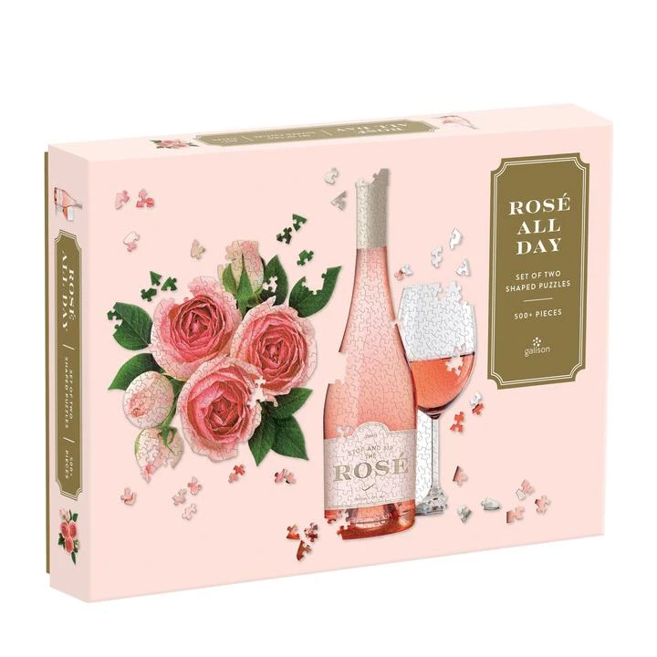Chronicle Books Rosé All Day Shaped 500 Piece Puzzle