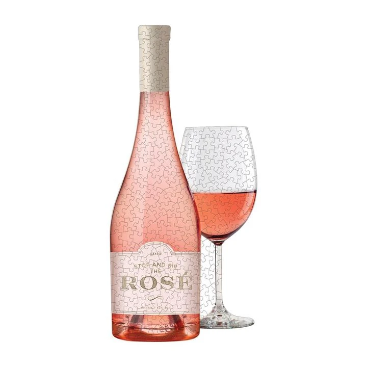 Chronicle Books Rosé All Day Shaped 500 Piece Puzzle - Image 3