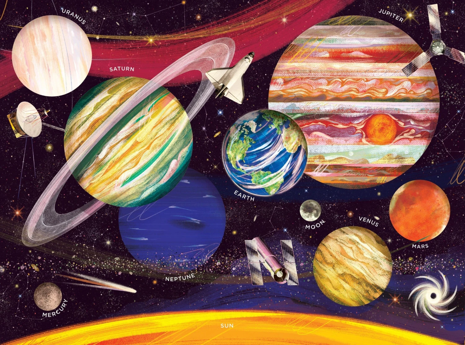 Crocodile Creek Solar System 500 Piece Puzzle - Image 2