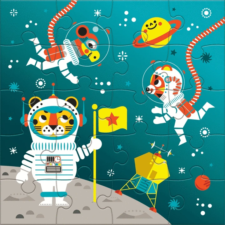 Chronicle Books Outer Space Magnetic Puzzle - Image 3