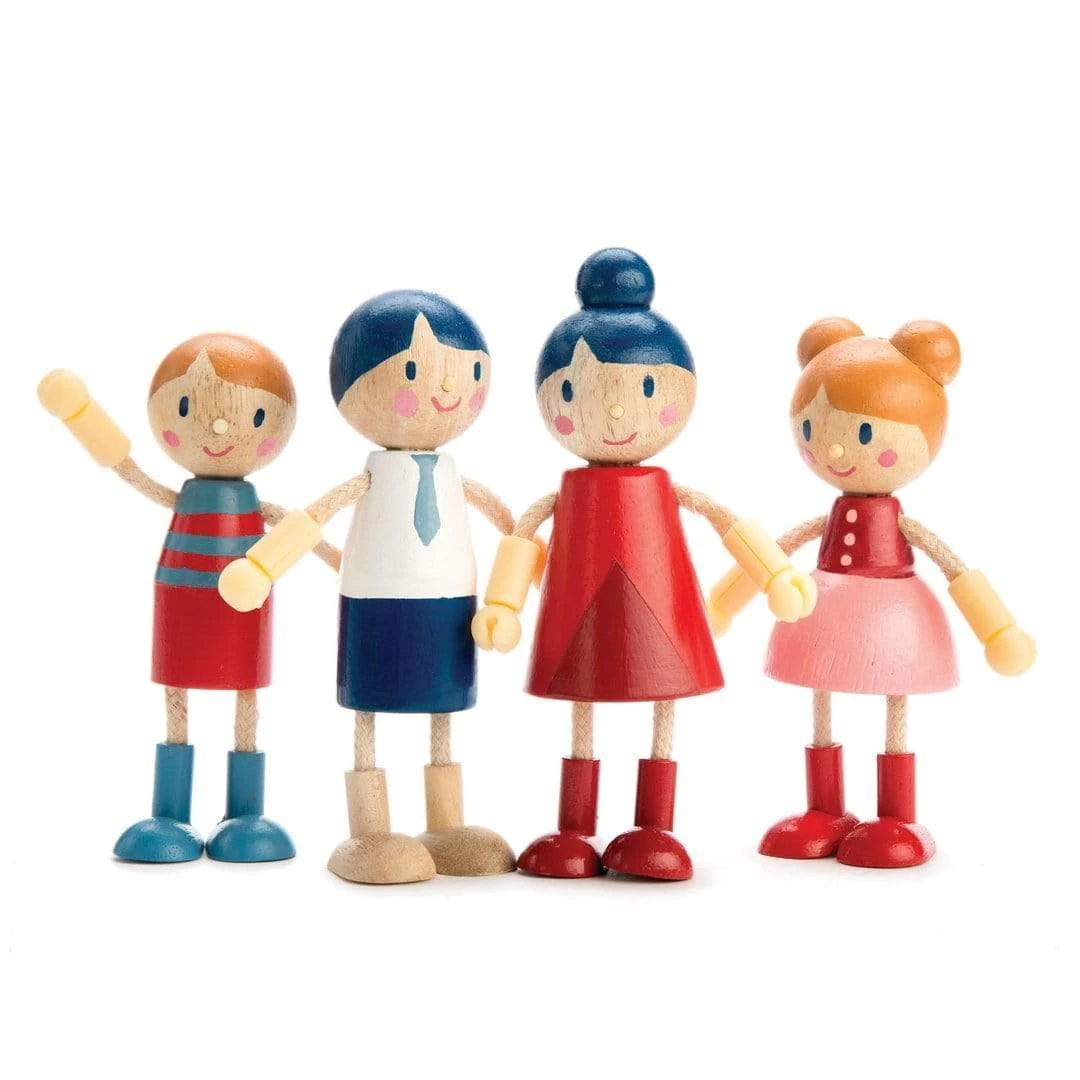 Tender Leaf Wooden Doll Family
