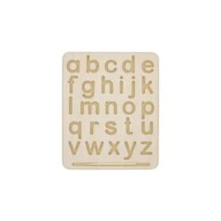 Wooden Lowercase Alphabet Tracing Board W/ Stylus